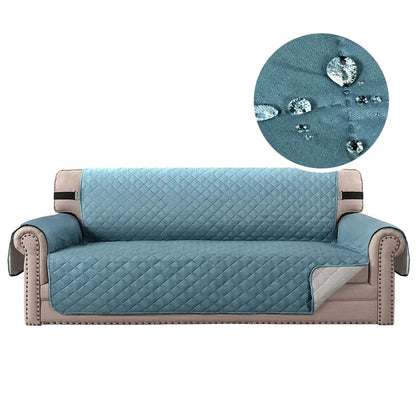 blue water repellent couch cover