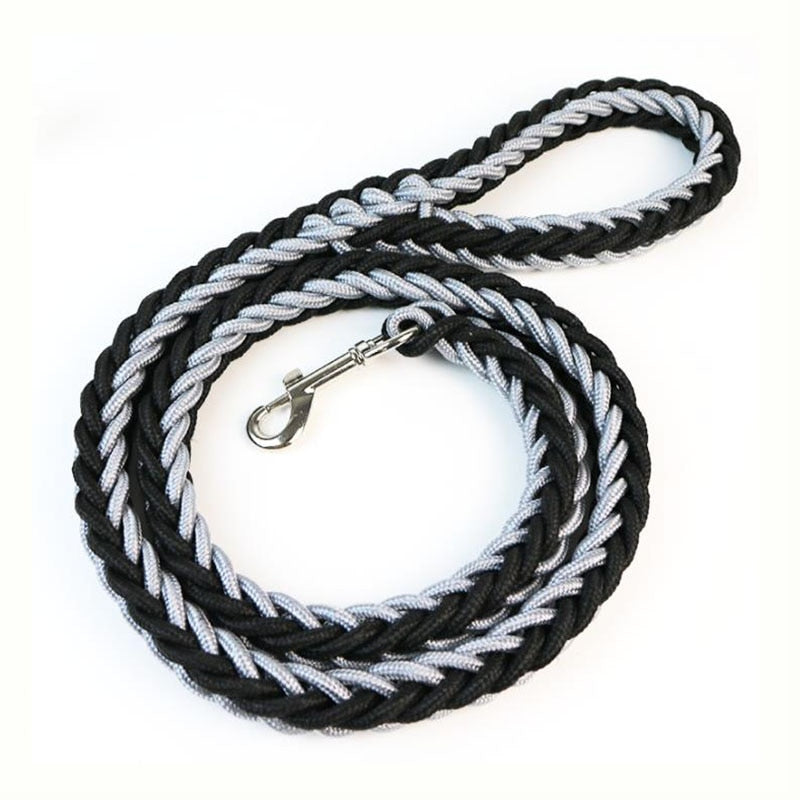 dual colored rope leash