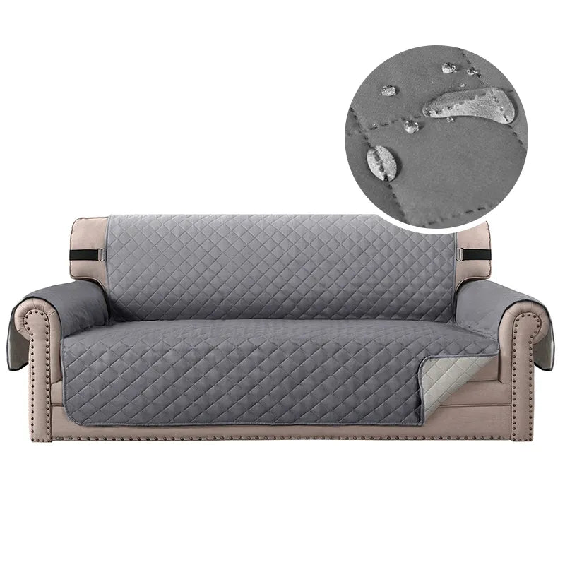 gray water repellent couch cover