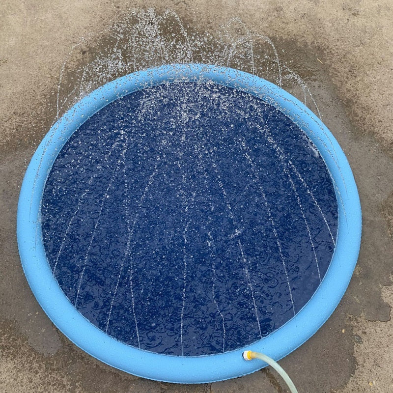 birds eye view of the sprinkler pad