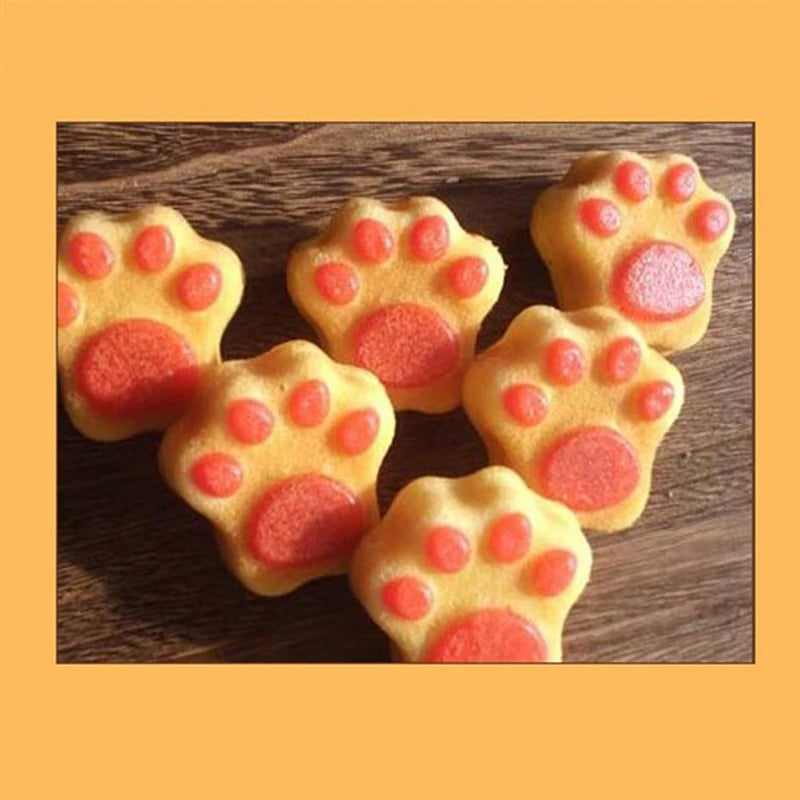 frozen paw shaped treats