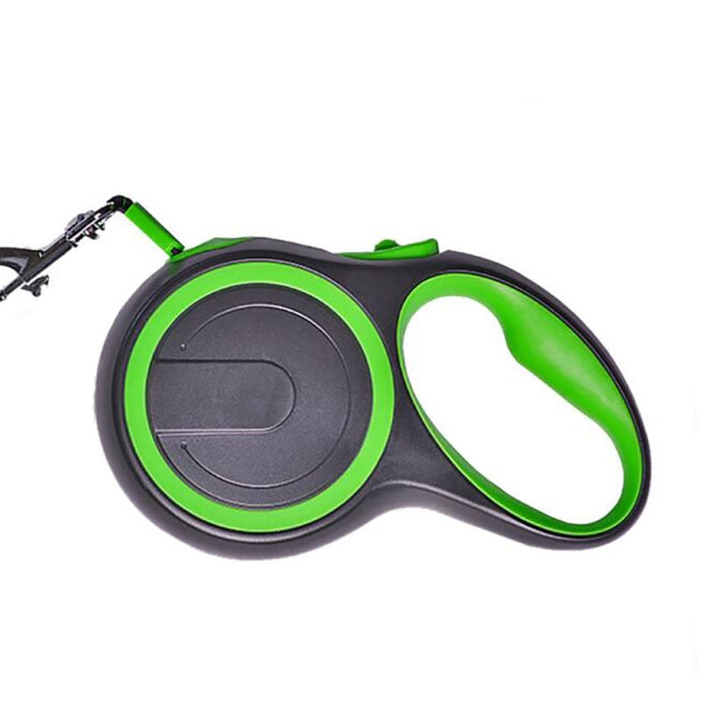 black and green retractable leash 