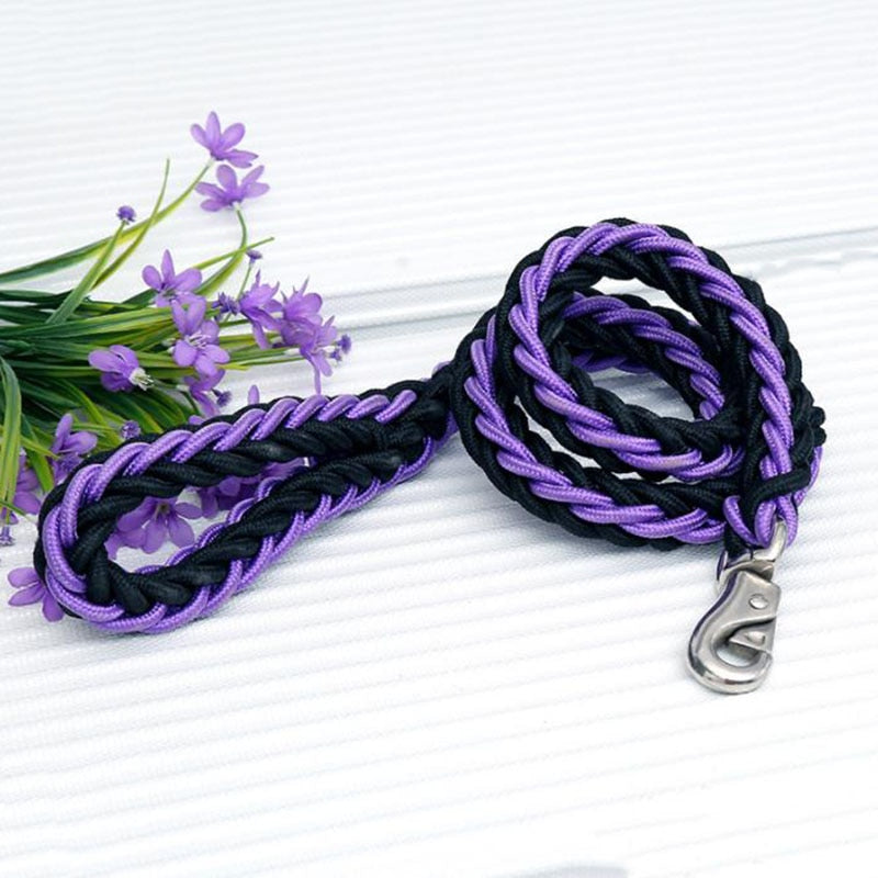 dual colored rope leash