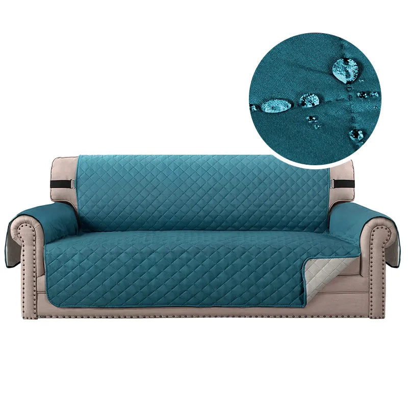 blue water repellent couch cover