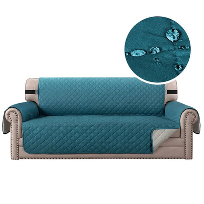 blue water repellent couch cover