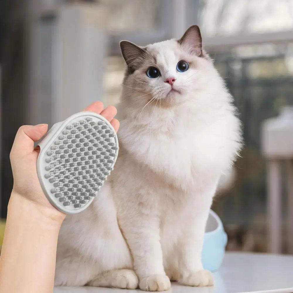 PETOPIA Soft-Bristle TPR Pet Bath Brush