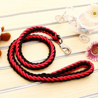 dual colored rope leash