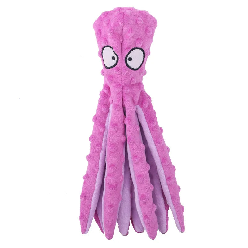 Magenta octopus toy