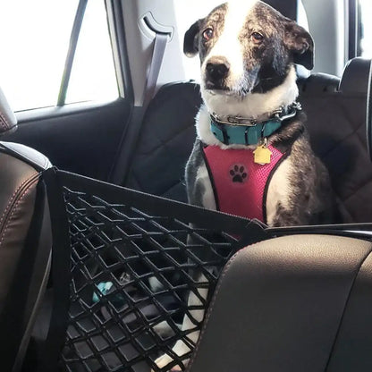 product shown with medium dog in back seat