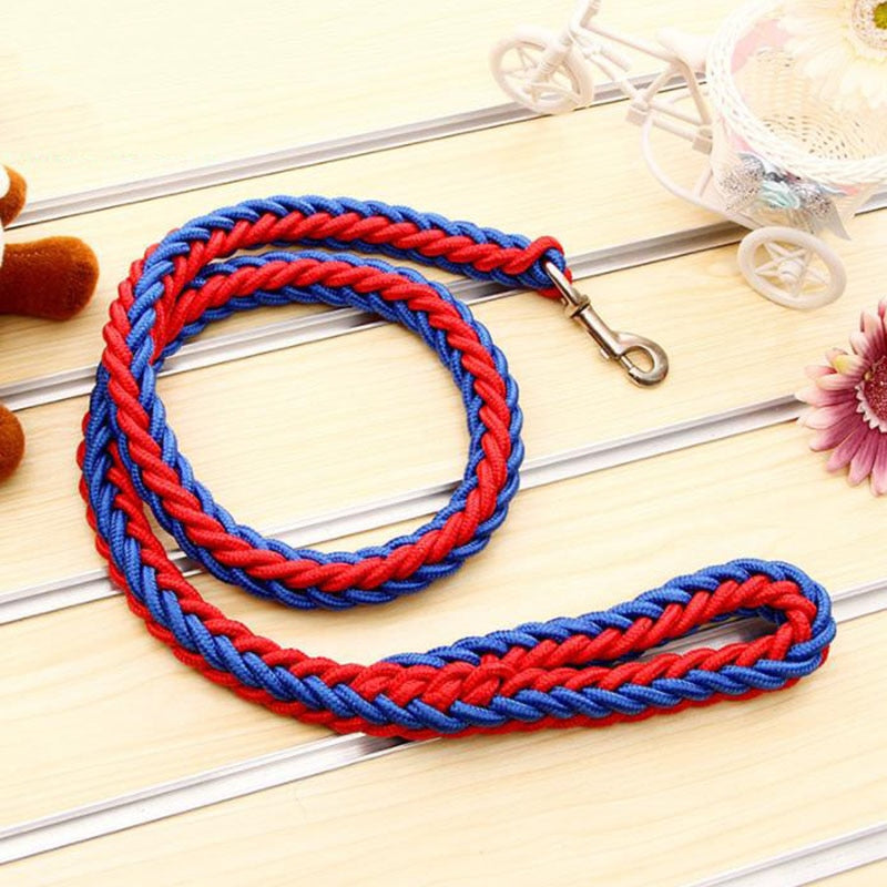 dual colored rope leash