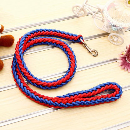 dual colored rope leash