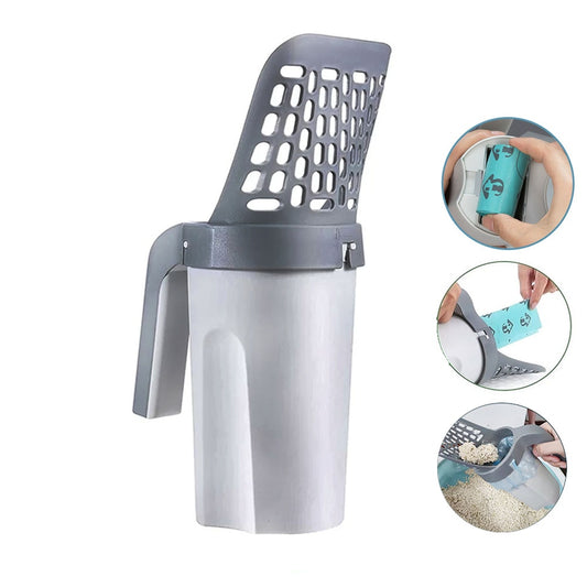 PURRFECT Cat Litter Scooper with Bag Dispenser