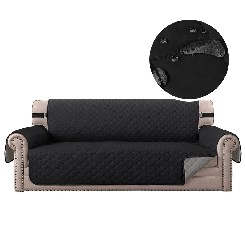 black water repellent couch cover