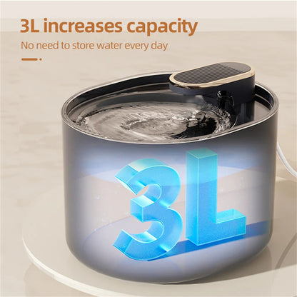 SERENE Ultra-Quiet 3L Pet Water Fountain with LED