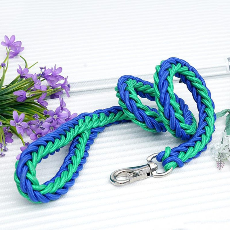 dual colored rope leash