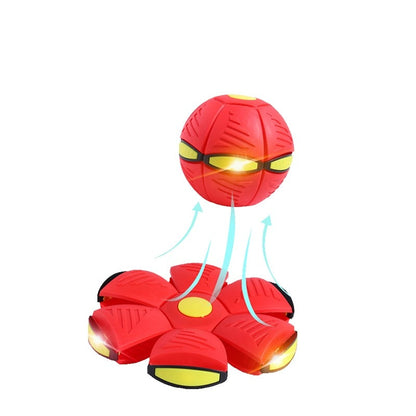 PETOPIA LED Flying Saucer Ball UFO Dog Toy