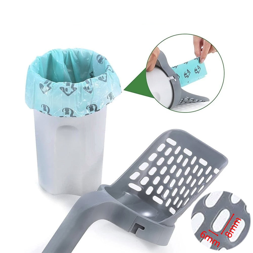 PURRFECT Cat Litter Scooper with Bag Dispenser