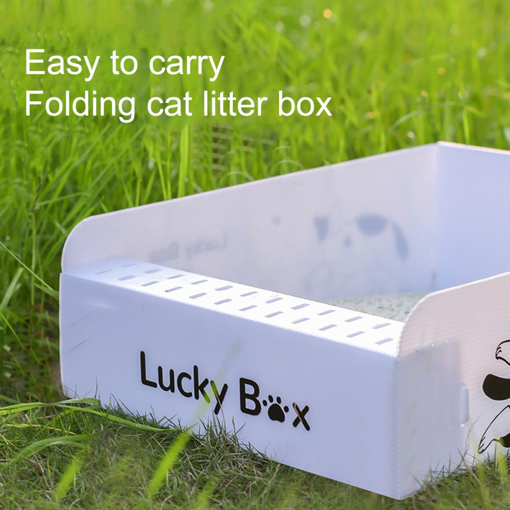 easy to carry folding cat litter box