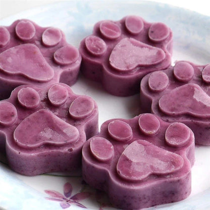 frozen paw shaped treats