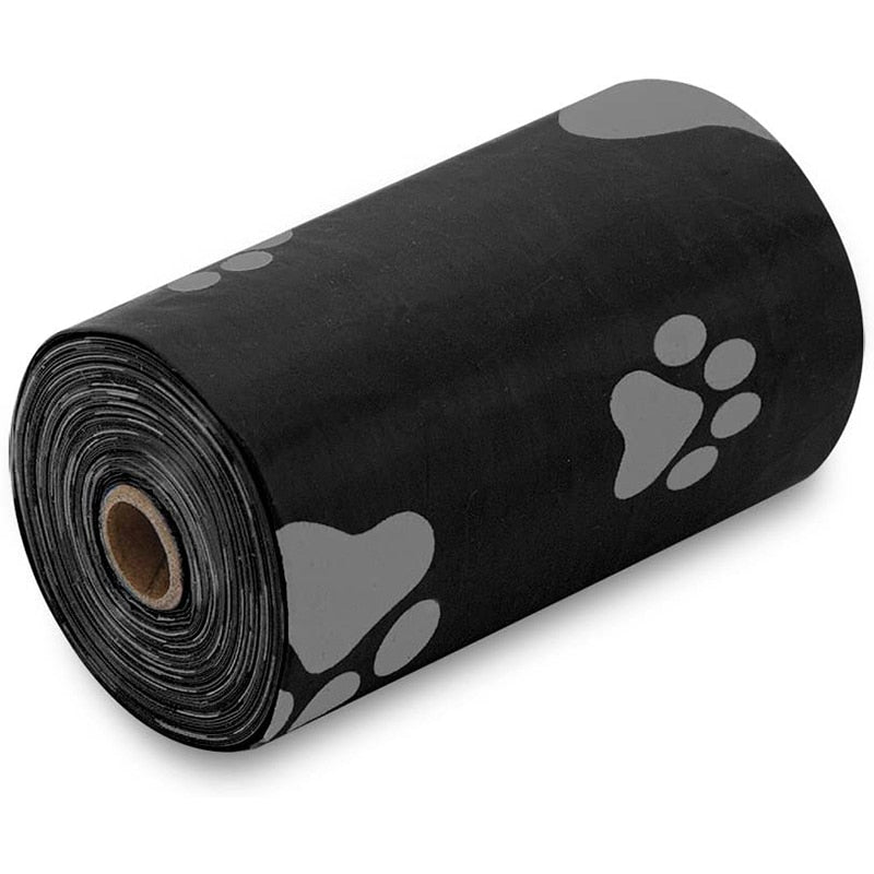 roll of black pet waste bags