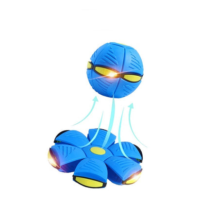 PETOPIA LED Flying Saucer Ball UFO Dog Toy