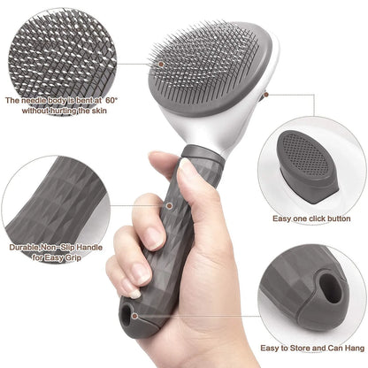 TOP PET Self-Cleaning Pet Slicker Brush