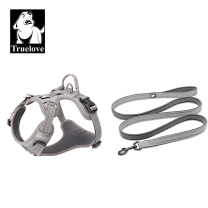 TRUELOVE Padded Harness And Leash Set with 3M Scotchlite