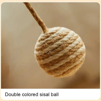 double colored sisal ball