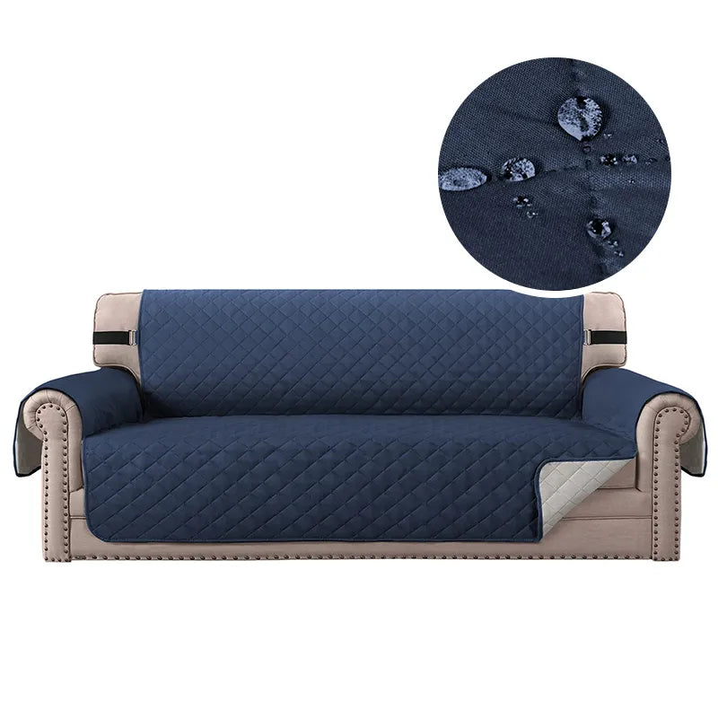 blue water repellent couch cover