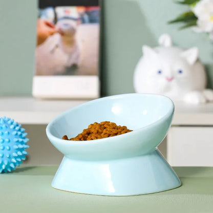 WHISKIES Ergonomic 5" Ceramic Pet Bowl