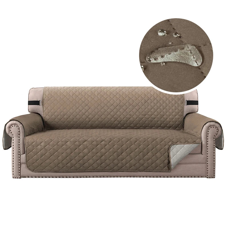 brown water repellent couch cover