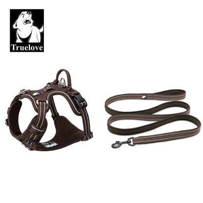 TRUELOVE Padded Harness And Leash Set with 3M Scotchlite