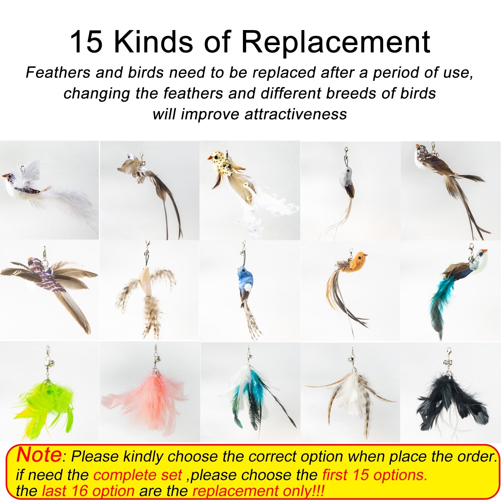 Replacement bait options