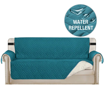 blue water repellent couch cover