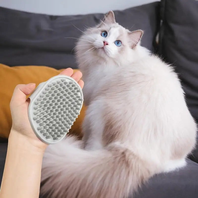 PETOPIA Soft-Bristle TPR Pet Bath Brush