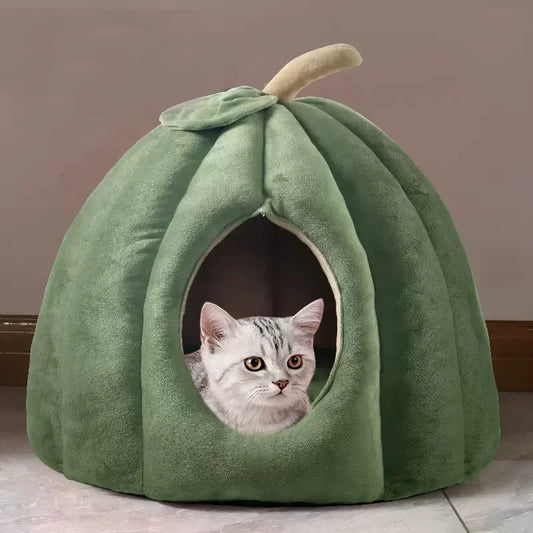 PURRFECT Semi-Enclosed Dumpling Cat Cave