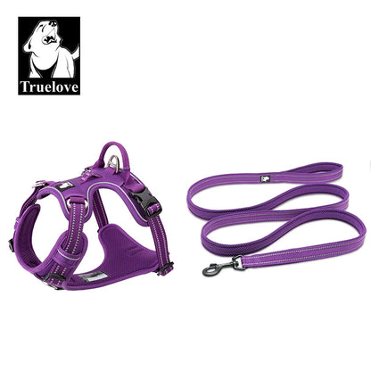 TRUELOVE Padded Harness And Leash Set with 3M Scotchlite