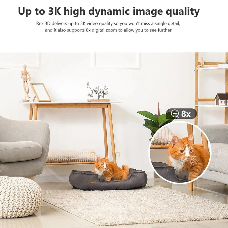 up to 3K high dynamic image quality with up to 8x zoom