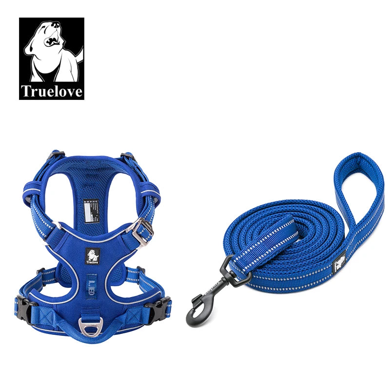 TRUELOVE Padded Harness And Leash Set with 3M Scotchlite