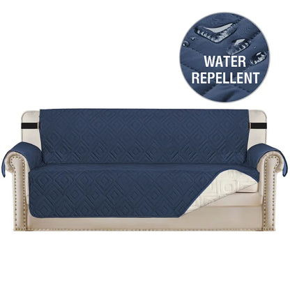 blue water repellent couch cover