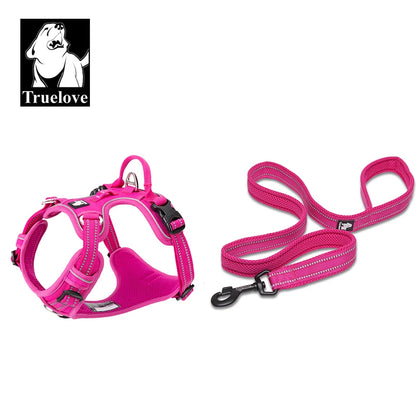 TRUELOVE Padded Harness And Leash Set with 3M Scotchlite