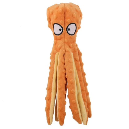 Orange octopus toy