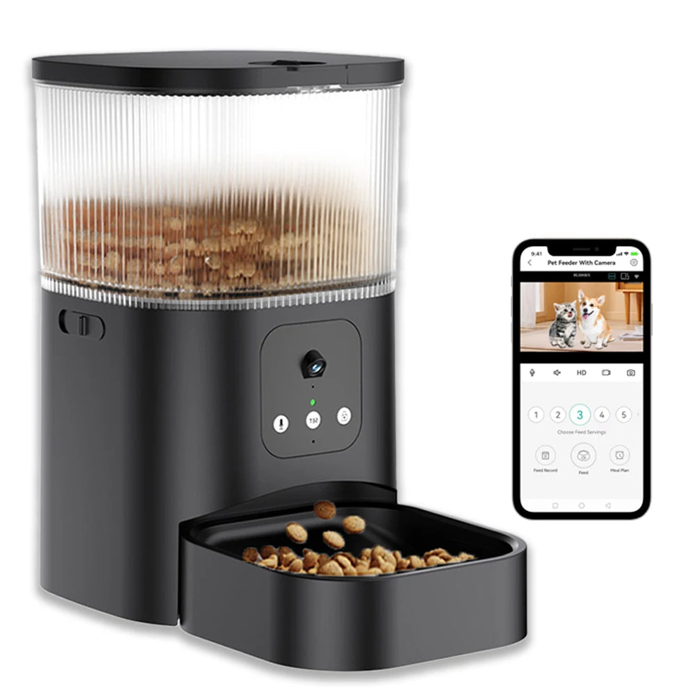 ZY FEEDER PT08 Automatic Smart Pet Feeder with Camera