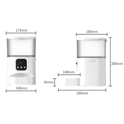 ZY FEEDER PT08 Automatic Smart Pet Feeder