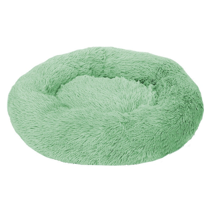 PETOPIA Plush Donut Corduroy Pet Calming Bed