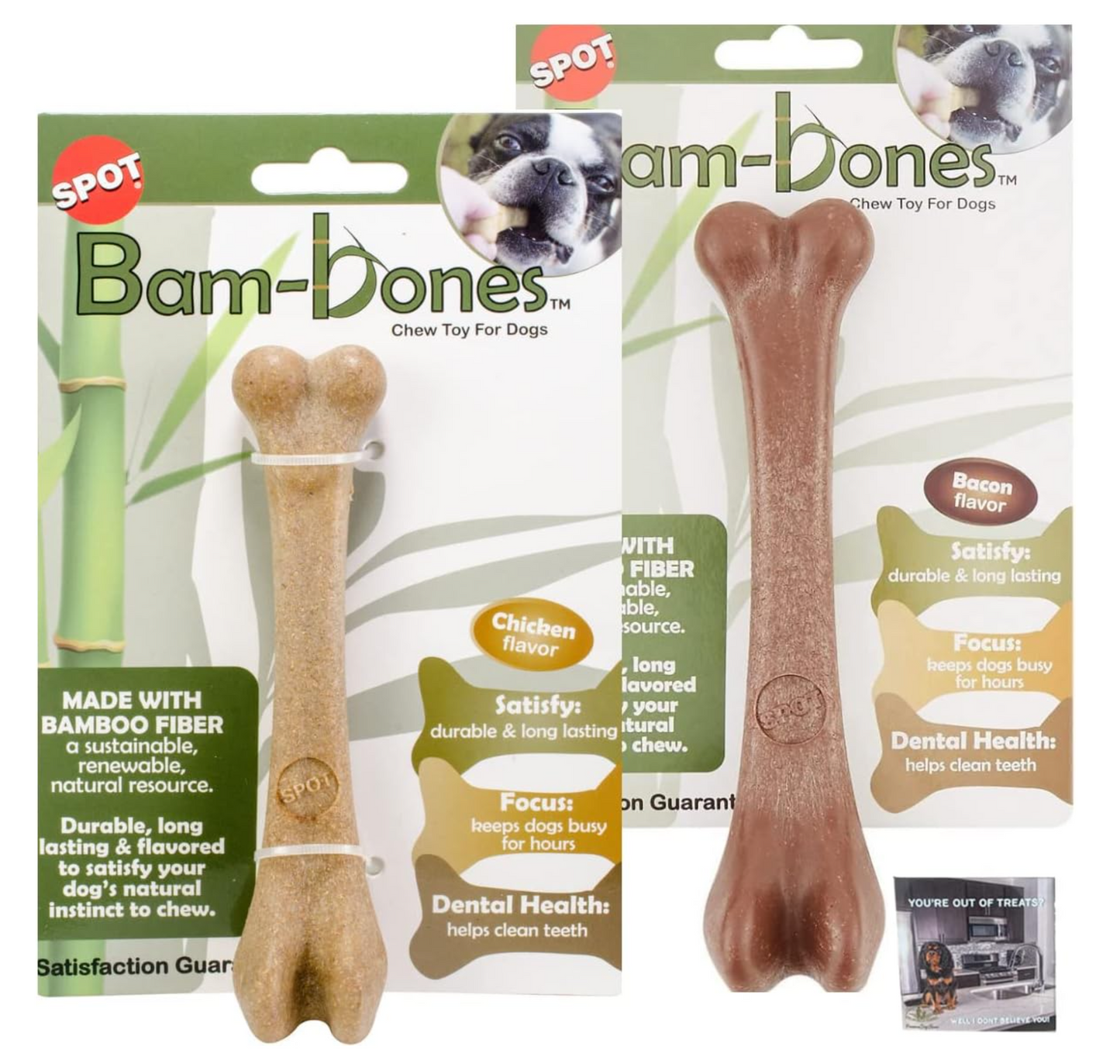 SPOT Bam-bones Dog Bone Chew Toy