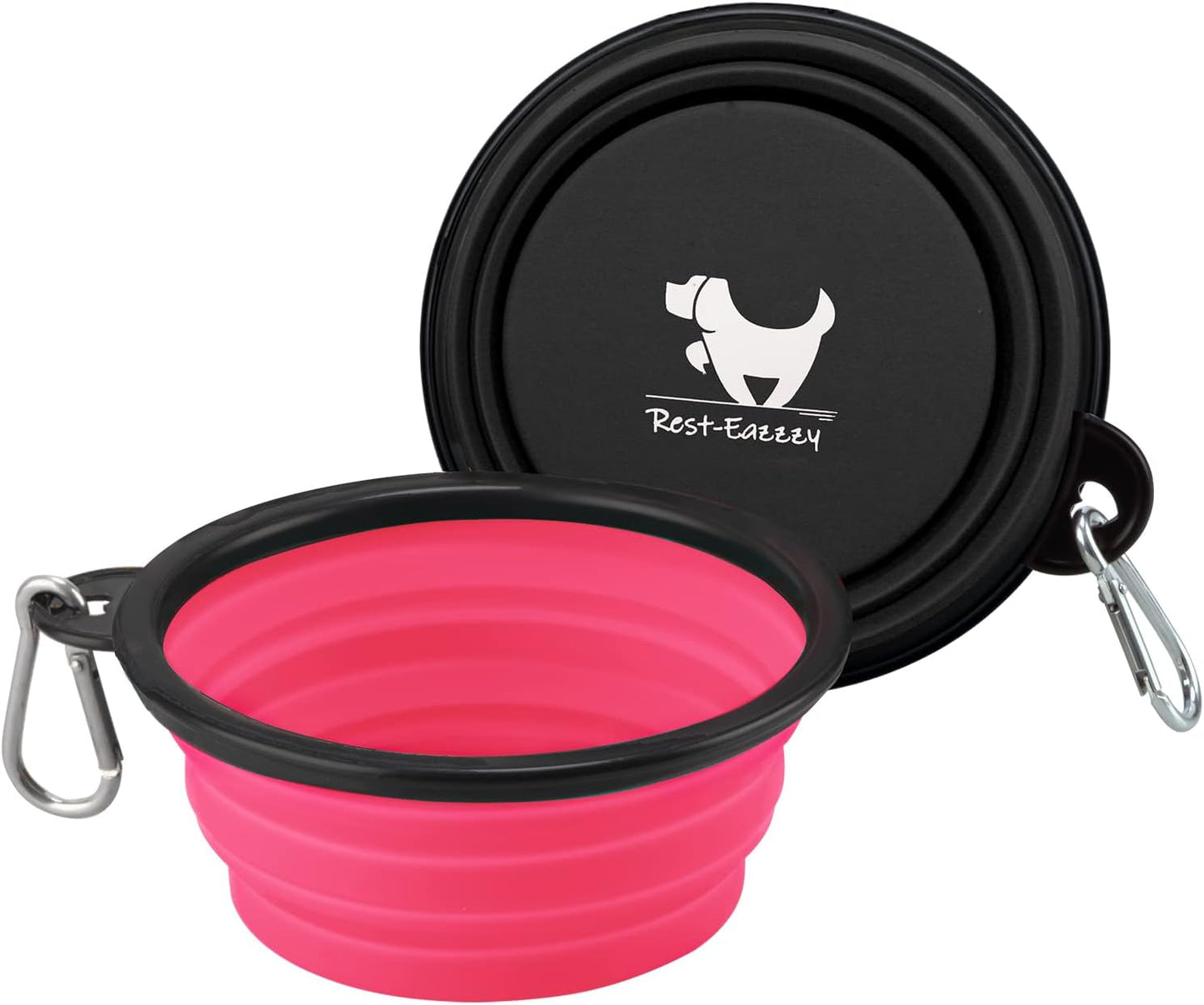 REST-EAZZZY Collapsible Travel Pet Bowl - 2-Pack