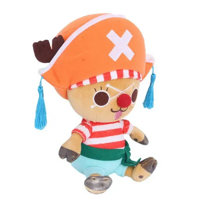 "Chopper" from One Piece anime plush toy in "Buggy" costume