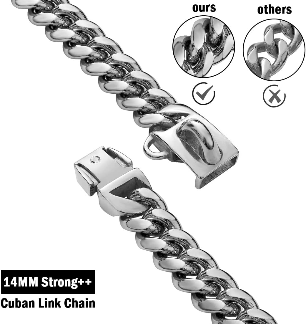 YOWITY Stainless Steel Chainlink Dog Collar