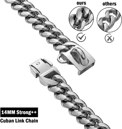 YOWITY Stainless Steel Chainlink Dog Collar